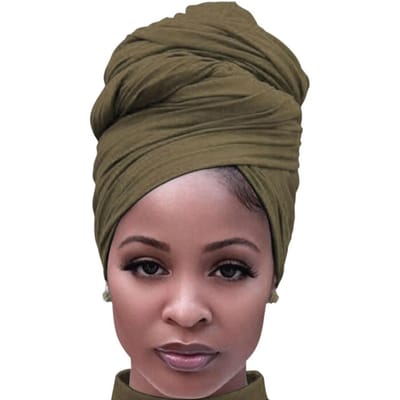 Turban Foulard en Tricot Élastique Foulard Élastique Couleur Unie Super Doux Ultra Long Respirant Bandeau pour Femme Décontracté Respirant black