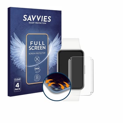 Savvies - Screenprotector voor Samsung Galaxy Fit3 - Folie Beschermfolie transparant volledig dekking 4 Stuks