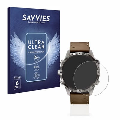 Savvies - Screenprotector voor Garmin Marq Adventurer (Gen 2) - Folie Beschermfolie transparant 6 Stuks