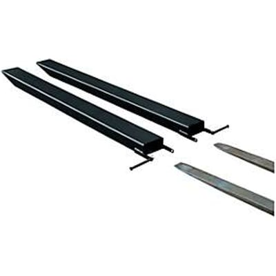 Vorkverlenging voor transportwerktuigen, open uitvoering, L 2000 x B 100 x 50 mm, zwart