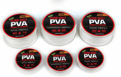 PVA Mesh System Slow Melt - 20M Refills Edges Fox - PVA - PVA Karper - PVA Vissen - PVA Zakjes - PVA Karpervissen