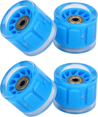 Longboard Wielen - Skateboard Onderdelen - Straatcruises Lange Ritten - Magnetische Kern - 55x45 mm - Blauw