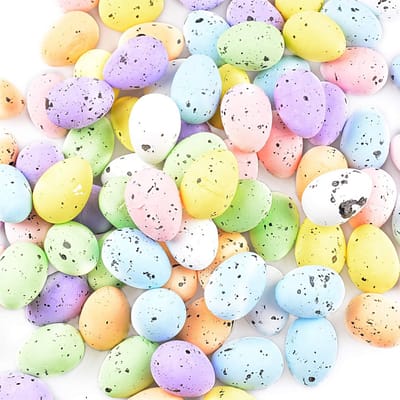 Paaseieren set van 100 stuks voor paasdecoratie - Meer kleuren, schuimrubberen eieren voor het paasfeest