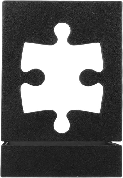 Puzzeldoos Deksel Standaard - Accessoire Puzzels - Handsfree Referentie - Stabiel PLA Ontwerp - 13.5x10x8.3cm - Zwart