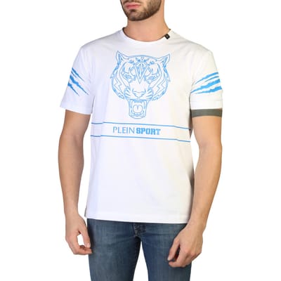 Plein Sport Witte Katoenen T-Shirt voor Mannen