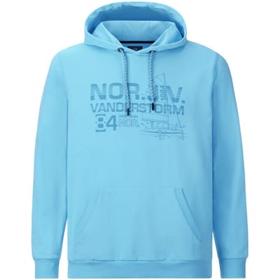 Jan Vanderstorm herren Sweatshirt - 56/58 - turquoise - Plus Size