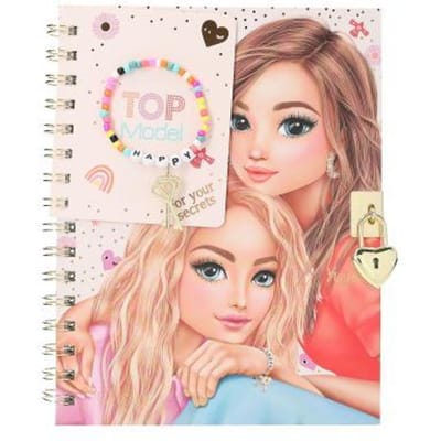 Top Model TOPModel dagboek met slot en armband Dagboeken