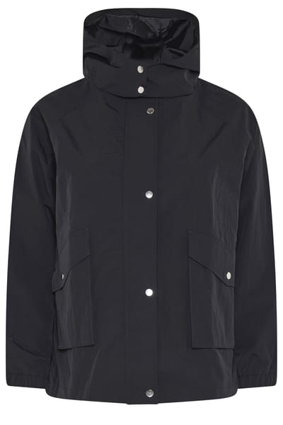 Yours Zwarte Lichte Regenjas Size 42