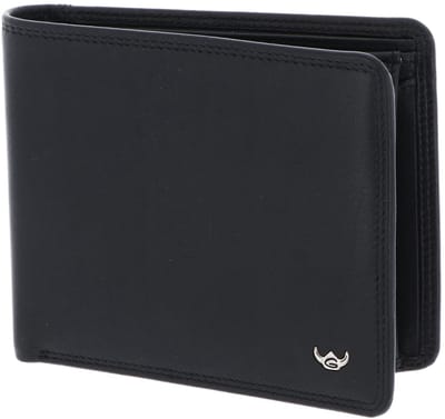 Golden Head Leren portemonnee Polo RFID Protect Scheintasche 1197 Schwarz zwart