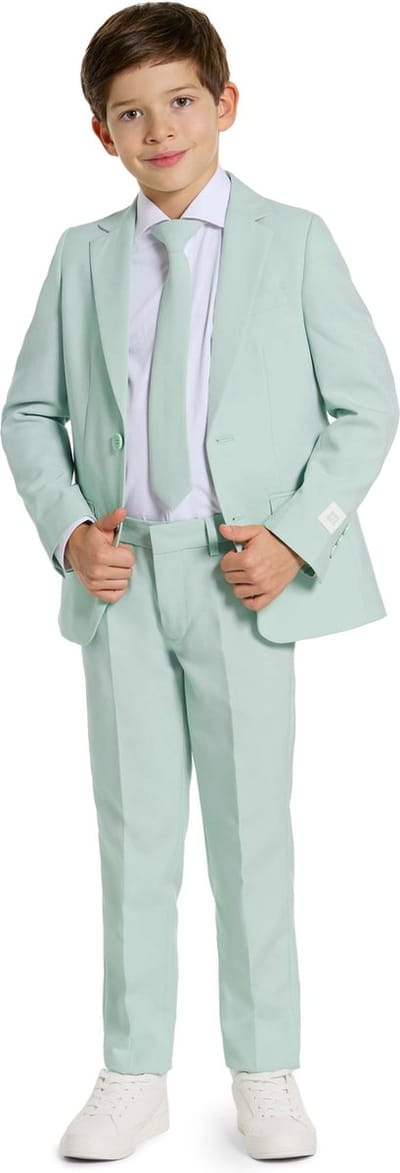 OppoSuits Magic Mint - Jongens Pak - Carnavalskleding - Thema Feest - Maat 92/98
