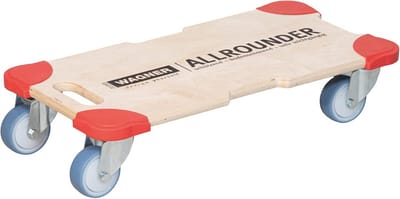 Robuuste rolplank met muurbescherming voor zware lasten tot 400 kg