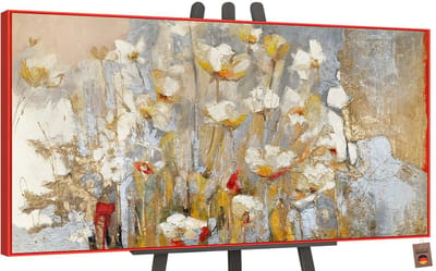 Canvas schilderij groot handgeschilderd lentegeur lente natuur – YS-Art Gallery – Frisse wanddecoratie voor woonkamer – Modern schilderij voor slaapkamer en hal