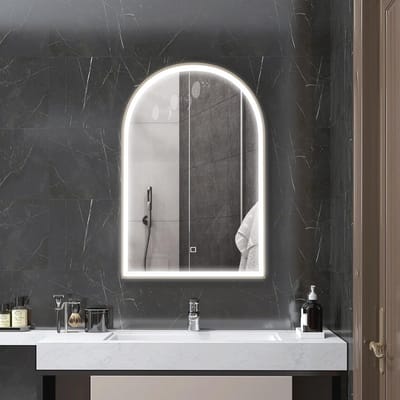 Badkamerspiegel met LED-verlichting 90 x 60 cm en anti-condens functie