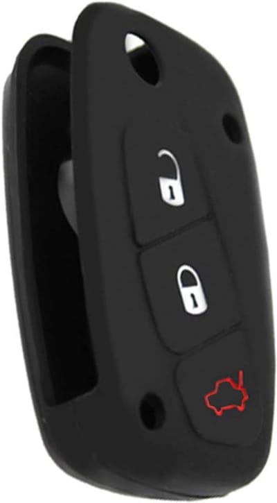 SALPIE Colorful Soft Silicone Protective Case for Car Keys, 3 Buttons, Foldable, for Fiat Big Punto Panda Style - ShopVlot