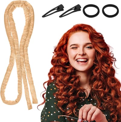 Zachte krullen zonder hitte, nachthoofdband voor moeiteloze krullen, ideaal voor kort en lang haar, perfect voor een comfortabele nachtrust en mooie krullen in de ochtend