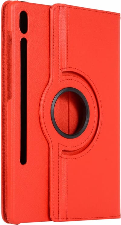 Geschikt voor Samsung Galaxy Tab S7 Hoesje - 11 inch -Tab S8 Hoesje - Draaibare Book Case Rood