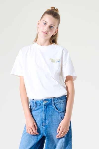 T-shirt met opdruk voor meisjes Garcia Breakfast Club