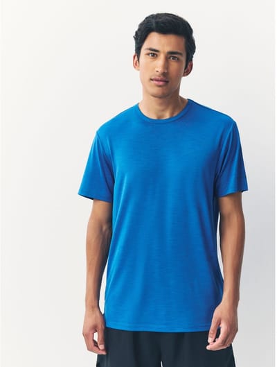 Next - Heren - T-shirt met korte mouwen - Active Gym Mesh T-shirts 3 Pakket - Blauw