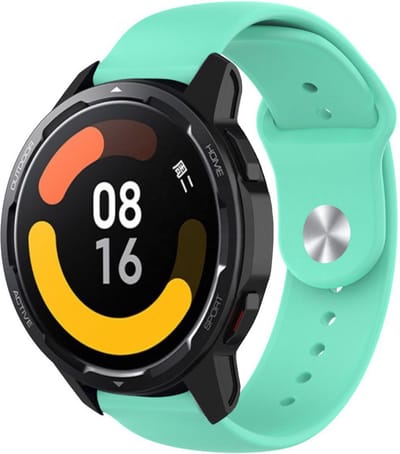 Strap-it Siliconen sport bandje - geschikt voor Xiaomi Watch S1 (Active/Pro) / Watch 2 Pro / Watch S3 / Mi Watch / Amazfit Balance / Bip 5 / Pace / Stratos - aqua