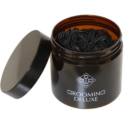 Grooming Deluxe - GD Manenelastiekjes 1500pcs zwart