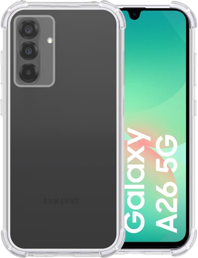 Hoesje geschikt voor Samsung Galaxy A26 - Anti Shock siliconen Backcover - Arara Hoesje - transparant