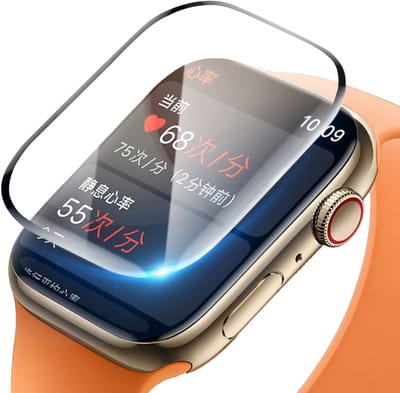 Just in Case screenprotector met Applicator geschikt voor Apple Watch 44mm - Screenprotector Volledige bescherming