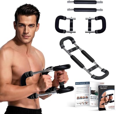 Verstelbare Arm Trainingsbar voor Mannen, Ideaal voor Borst- en Bicepsspieren, Effectieve Spieropbouw en Krachttraining Apparatuur