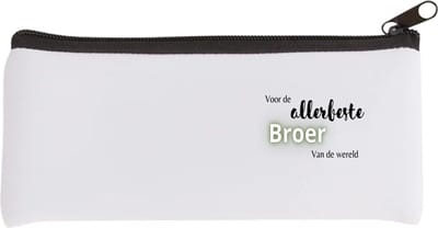 Akyol - voor de allerbeste broer van de wereld Etui - Broer - de beste broer - verjaardagscadeau - verjaardag - cadeau - cadeautje voor broer - broer artikelen - kado - geschenk - gift - 20 bij 9 cm