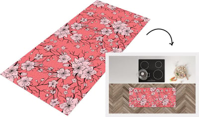 Keukenloper - Loper keuken - Patronen - Bloemen - Japan - 120x50 cm - Keukenloper vinyl