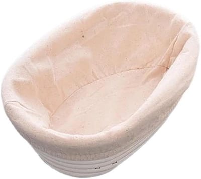 Rijsmand Brood - Zuurdesemmand Broodmand - Brood Bakken - Traditionele Bakkerij Technieken - 25 x 15 x 8 cm