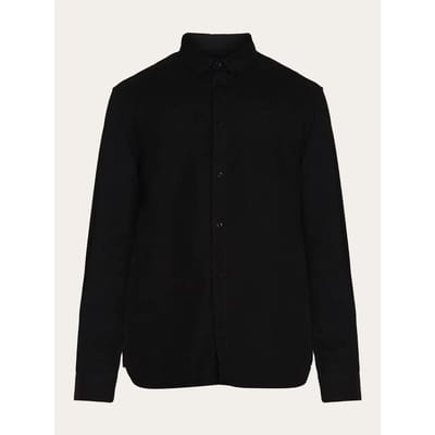 Regular fit overhemd met kleine uil KnowledgeCotton Apparel Harald oxford