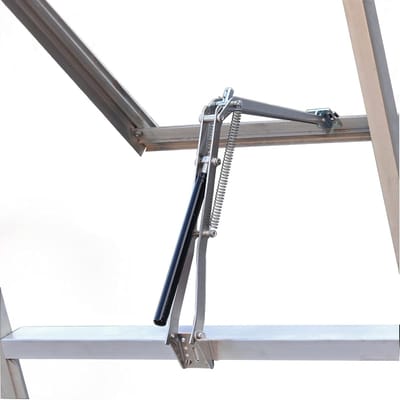 Automatische Raamopener - Kas Ventilator - Automatische Ventilatie - Zelfregulerend Temperatuur - 45 Cm Uitslag - Zilver
