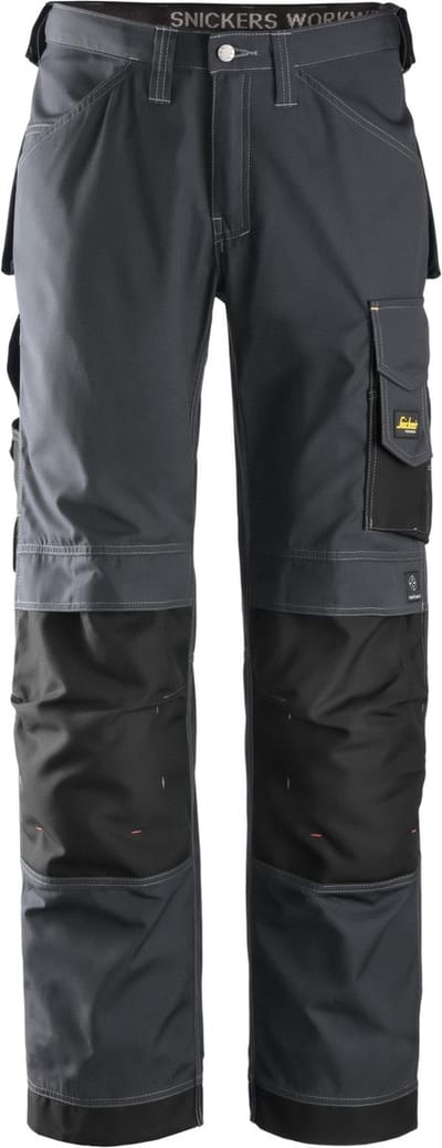 Snickers 3313 Rip-Stop Werkbroek - Staalgrijs/Zwart - 184