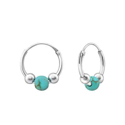 Montebello Oorbellen Dimer - 925 Zilver E-Coating - Ø12mm - 1,2mm