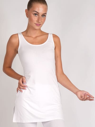 Dancer Dancewear® Balletpak dames | Balletjurk | Top voor over het balletpak | Balletpakje | Wit | Maat 34 | Maat XS