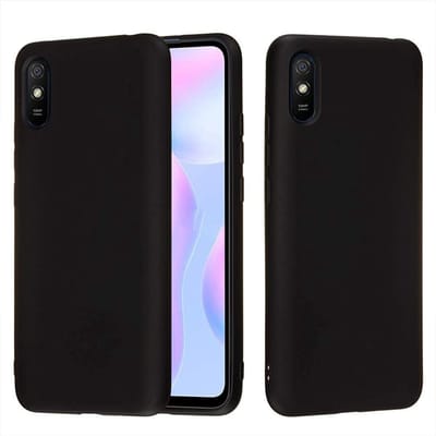 Silicone hoesje Geschikt voor: Xiaomi Redmi 9A -  zwart