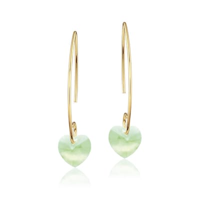 Montebello Oorbellen Liv HG43 - Swarovski Hart - 925 Zilver Verguld - Ø10mm - 35mm