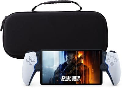 K&G Luxe Case Geschikt voor Playstation Portal / PS5 - Hard Case - Beschermhoes - Zwart
