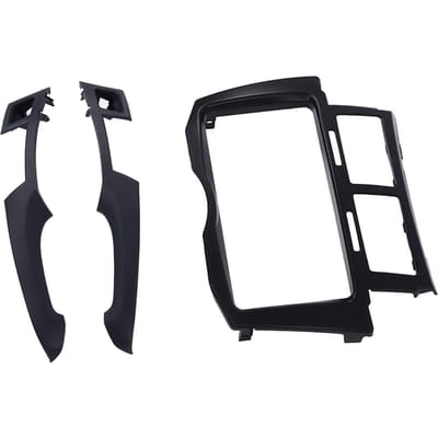 Fascia de tableau de bord 2DIN Cadre de panneau de remplacement pour autoradio CD Yaris Vitz Platz 2005-2011 Noir noir