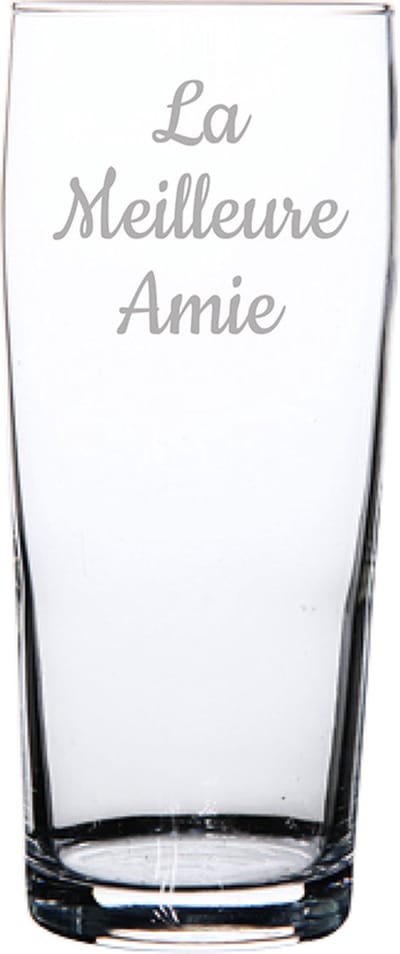 Bierfluitje gegraveerd - 19cl - La Meilleure Amie
