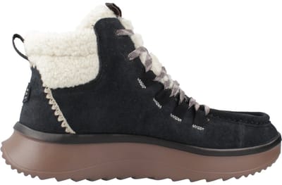 HEYDUDE - Wendy Peak Apres Suede CozStit Dames Boots Black/Tan - Maat 41