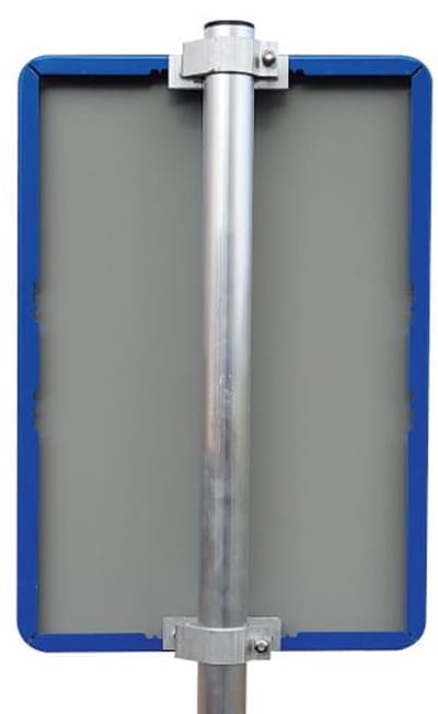 Parkeerbord Arts - blauw - Weerbestendig Aluminium - 40x60 cm - Bevestiging: Met paal 150 cm + paalbeugels + paaldop