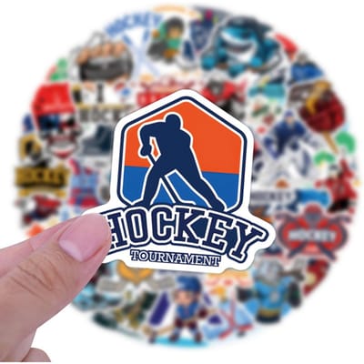 55110 Stuks IJshockey Sport Coole Cartoon Graffiti Stickers Creatieve Decoratieve Skateboard Motorfiets Helm Decal Speelgoed Cadeau