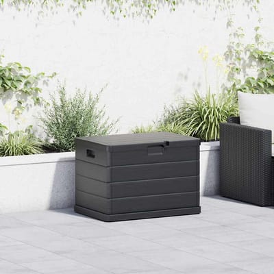 vidaXL - Tuinopslagdoos - Kunststof - 77,5 - x - 54,5 - x - 53 - cm - Antraciet