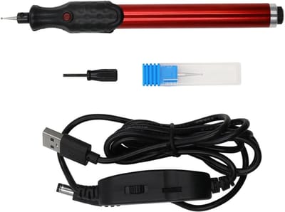 Dailygoods- Graveerpen Draagbaar - Elektrische Graveerpen - Instelbare Snelheid - Voor Hout/Metaal/Glas - Ideaal voor Sieraden - Topkwaliteit en Service - Graveermachine