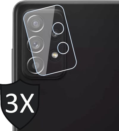 Camera Screenprotector geschikt voor Samsung Galaxy A52s - Tempered Glass Screen Protector - 3 Stuks