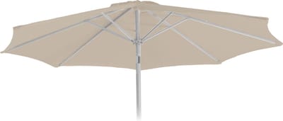 Vervangende hoes voor parasol N18, parasolhoes vervangende hoes, Ø 2,7m stof/textiel 5kg ~ crème