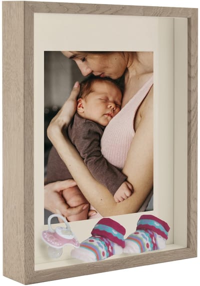 BD Art Serie - 3D Fotolijst - Dąb Sonoma Truflowy - Met Passe-partout - 28x35 cm