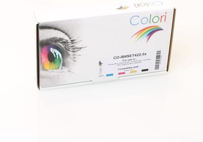 Colori huismerk set 5x inkt cartridge geschikt voor Brother LC422 MFC-J5340DW MFC-J5345DW MFC-J5740DW MFC-J6540DW MFC-J6940DW
