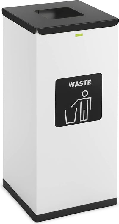 ulsonix Afvalbak - 60 L - wit - restafvallabel 10050442